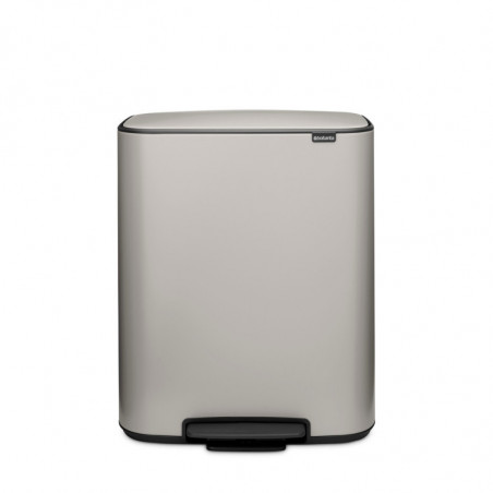 Brabantia Bo Pedal 1010448 szemetes, 60 l, lágy zárás, csúszásgátló talp, világosszürke