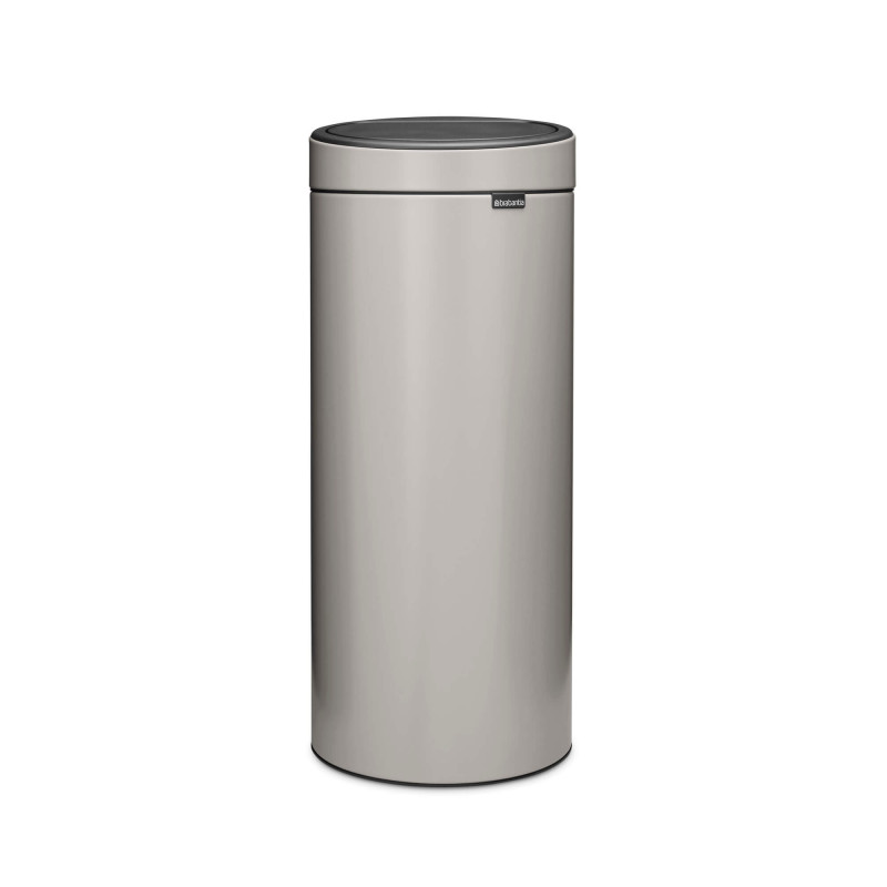 Кош за боклук Brabantia Touch Bin New 1010459, 30 л, Безшумно и плавно затваряне, Светлосив