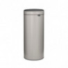 Brabantia Touch Bin New 1010459 szemetes, 30 l, csendes és sima záródás, világosszürke