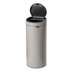 Кош за боклук Brabantia Touch Bin New 1010459, 30 л, Безшумно и плавно затваряне, Светлосив
