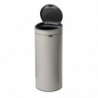 Coș de gunoi Brabantia Touch Bin New 1010459, 30 l, închidere silențioasă și lină, gri deschis