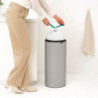 Кош за боклук Brabantia Touch Bin New 1010459, 30 л, Безшумно и плавно затваряне, Светлосив