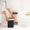 Brabantia Bo Small Hi 1010460 Trash Can, 4 L, Smooth and Silent Opening, Non-Slip Base, Beige