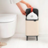Κάδος απορριμμάτων Brabantia Bo Small Hi 1010461, 7 λίτρα, Υπερυψωμένος, Ομαλό και αθόρυβο άνοιγμα, Αντιολισθητική βάση, Μπεζ
