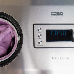 Машина за сладолед и йогурт Caso IceCreamer 3298, 180W, 2 л, 4 програми, LED, Без предварително охлаждане, Компресор, Инокс
