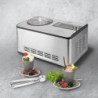 Caso IceCreamer 3298 Ice Cream and Yogurt Maker, 180W, 2 L, 4 Programs, LED, No Pre-Chilling Required, Compressor, Stainless Steel