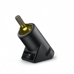Настолен охладител за вино Caso VinoCase Black, 72W, 5-18°C, За бутилки с диаметър 9 см, Сензорно управление, Тих, LED, Черен мат