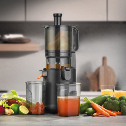 Caso Juice Fit Pro Slow Juicer, 250W, 1 L, 40 rpm, Safety Stop, Quiet Operation, Matte Black