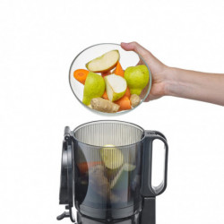 Storcător lent Caso Juice Fit Pro, 250 W, 1 l, 40 rpm, Safety Stop, funcționare silențioasă, negru mat