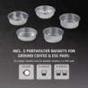 Mașină de espresso Caso Gourmet Latte, 1350 W, 20 bari, 1,3 l, ULKA, 6 programe, Preinfuzare, Portafiltru, ESE, Oțel inoxidabil