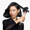 Σίδερο μαλλιών Dyson 257389-01 HS08 Airwrap i.d.™ T1/T2 CeApc/Tz Straight + Wavy, 1300 W, 13,5 l/s, Αυτόματη δημιουργία μπούκλων, Ιονισμός, 3 ταχύτητες, 3 θερμοκρασίες, Bluetooth, Κεραμική επίστρωση από κεσσί/τοπάζι