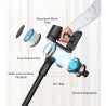 Dreame R10 Pro VTV41B Upright Vacuum Cleaner, 150AW, 3 modes, 0.6 L, 65 min, HEPA, LED indicators, Black