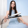Преса за коса с парна технология Dreame AuraSteam AA01A, 65W, Плаващи плочи, Керамично покритие, 140-220°C, PTC, NTC, Памет, LED дисплей, Розов