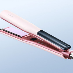 Dreame AuraSteam AA01A Steam Hair Straightener, 65W, Floating Plates, Ceramic Coating, 140–220°C, PTC, NTC, Memory Function, LED Display, Pink