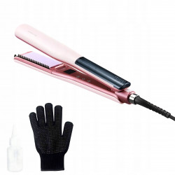 Dreame AuraSteam AA01A Steam Hair Straightener, 65W, Floating Plates, Ceramic Coating, 140–220°C, PTC, NTC, Memory Function, LED Display, Pink