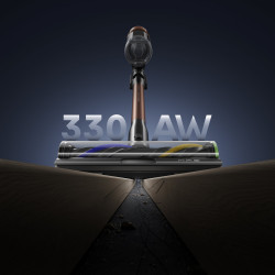 Вертикална прахосмукачка Dreame Essential V30 VVV21A, 880W, 30000 Pa, 90 мин, 0.6 л, HEPA H14, OmniX™ 2.0, Разпознаване на замърсявания, Сгъваема, Черен/бронз