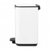 Brabantia Bo Pedal Trash Can 1010117, 4 L, Soft-Close, Non-Slip Base, White