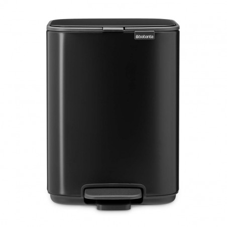 Кош за боклук Brabantia Bo Pedal 1010136, 4 л, Леко затваряне, Противоплъзгаща основа, Черен