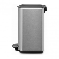 Кош за боклук Brabantia Bo Pedal 1010141, 4 л, Леко затваряне, Противоплъзгаща основа, Устойчив на пръстови отпечатъци, Инокс/Мат