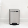 Coș de gunoi Brabantia Bo Pedal 1010141, 4 l, închidere ușoară, bază antiderapantă, rezistent la amprente, inox/mat