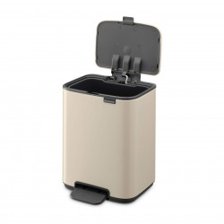 Coș de gunoi Brabantia Bo Pedal 1010122, 4 l, închidere ușoară, bază antiderapantă, bej