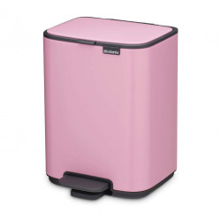 Кош за боклук Brabantia Bo Pedal 1010444, 4 л, Леко затваряне, Противоплъзгаща основа, Розов