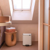 Brabantia Bo Pedal Trash Can 1010119, 12 L, Soft-Close, Non-Slip Base, White