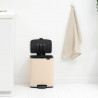 Brabantia Bo Pedal Trash Can 1010123, 12 L, Soft-Close, Non-Slip Base, Beige
