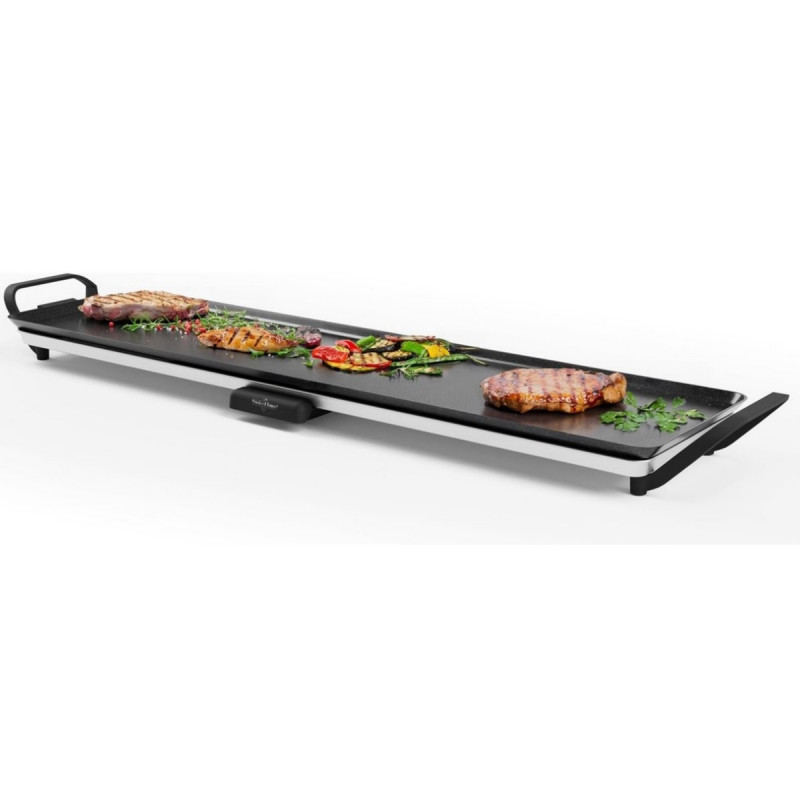 Тепаняки скара Swiss Haus SH-TP90, 2000W, 90х23 см, Керамично покритие, Подвижни части, Температурен контрол, Черен