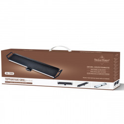 Тепаняки скара Swiss Haus SH-TP90, 2000W, 90х23 см, Керамично покритие, Подвижни части, Температурен контрол, Черен