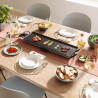 Swiss Haus SH-TP90 teppanyaki sütő, 2000 W, 90×23 cm, kerámia bevonat, mozgatható részek, hőmérséklet-szabályozás, fekete