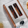 Тостер за хляб Swiss Haus SH-TO2120, 900W, 7 нива на изпичане, Размразяване, Претопляне, Отказ, Звуков сигнал, Меден