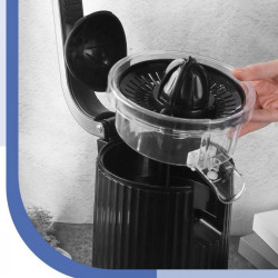 Storcător electric de citrice Swiss Haus SH-CJ23, 300 W, 1,2 l, filtru, 2 conuri, fără BPA, rotire bidirecțională, pârghie de presare, negru