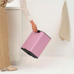 Brabantia Bo Pedal 1010446 szemetes, 12 l, lágy zárás, csúszásgátló talp, rózsaszín
