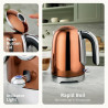 Ceainic electric Swiss Haus SH-SWK2127, 2000 W, 1,7 l, bază rotativă la 360°, filtru, element de încălzire ascuns, pereți dubli, cuptor