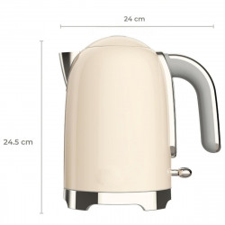 Ηλεκτρικός βραστήρας Swiss Haus SH-SWK2027, 2000 W, 1,7 λίτρα, βάση 360°, φίλτρο, κρυφή αντίσταση, διπλά τοιχώματα, κρεμ