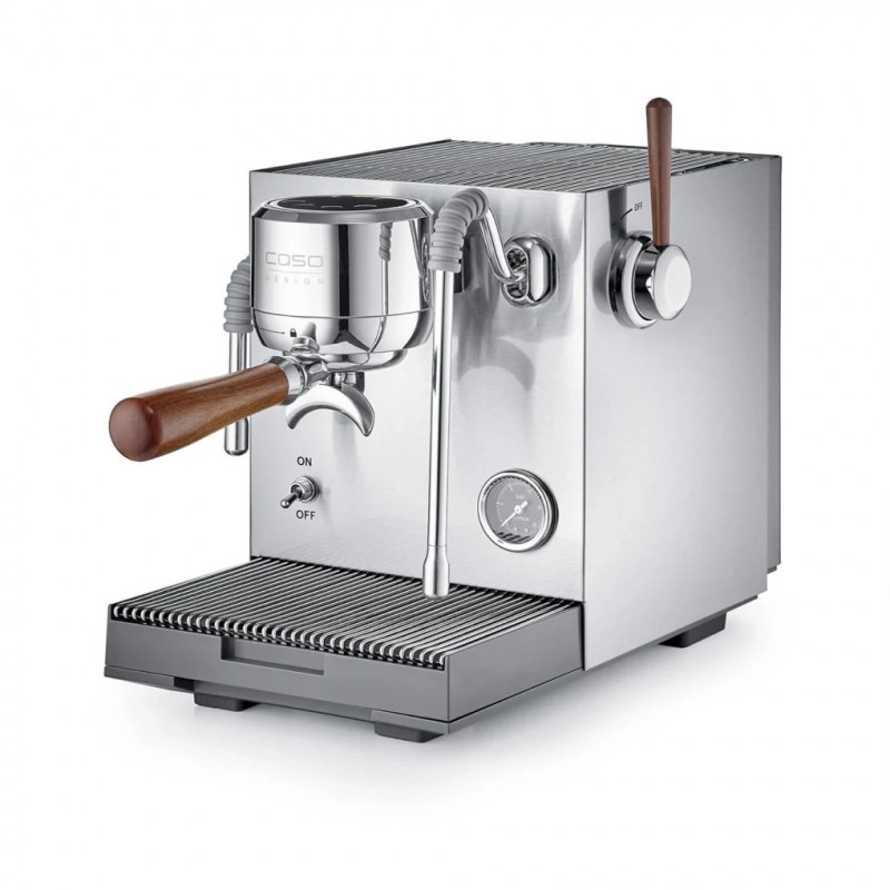 Μηχανή εσπρέσο Caso Design EspressoGourmet Advanced, 3000 W, 19 bar, 2 λίτρα, ULKA, PID, μανόμετρο, ημιεπαγγελματική, από ανοξείδωτο ατσάλι