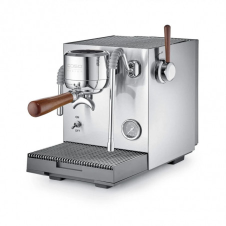 Caso Design EspressoGourmet Advanced eszpresszógép, 3000 W, 19 bar, 2 l, ULKA, PID, nyomásmérő, félprofesszionális, rozsdamentes acél