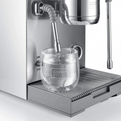 Caso Design EspressoGourmet Advanced eszpresszógép, 3000 W, 19 bar, 2 l, ULKA, PID, nyomásmérő, félprofesszionális, rozsdamentes acél