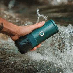 Φορητή μηχανή εσπρέσο Outin Mino CG, 22 bar, 9000 mAh, 70 ml, Εκχύλιση στους 93,3 °C, Αλεσμένος καφές + κάψουλες Nespresso, USB-C, Πράσινο βουνού