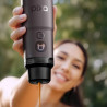 Φορητή μηχανή εσπρέσο Wacaco Pixapresso, 20 bar, 9000 mAh, 120 ml, Αλεσμένος καφές + κάψουλες, Οθόνη αφής LED, Σκούρο μπορντό