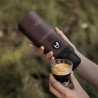 Wacaco Pixapresso hordozható eszpresszógép, 20 bar, 9000 mAh, 120 ml, őrölt kávé + kapszulák, LED érintőképernyős vezérlés, sötét bordó