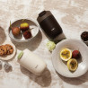 Термочаша Outin Travel Tumbler, 350 мл, Топло 6ч, Студено 12ч, Неръждаема стомана 316L, Двойни стени, Вакуумна изолация, Пясъчно бял