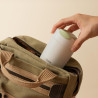 Θερμός Outin Travel Tumbler, 350 ml, Διατηρεί ζεστό για 6 ώρες, Διατηρεί κρύο για 12 ώρες, Ανοξείδωτο ατσάλι 316L, Διπλά τοιχώματα, Θερμομονωτική επένδυση, Λευκό της άμμου