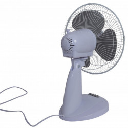 Rosberg R51760B16 Table Fan, 40W, 40 cm, 3 speeds, Oscillation, Adjustable tilt, White/Gray