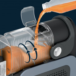 Aparat pentru băuturi răcoritoare Ninja Slushi FS301EUOR, 200 W, 5 moduri, capacitate 1,9 l, RapidChill, Whisperchill, portocaliu