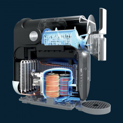 Уред за ледени напитки Ninja Slushi FS301EUOR, 200W, 5 режима, Капацитет 1.9 л, RapidChill, Whisperchill, Оранжев
