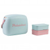 Ψυκτική τσάντα Polarbox Pop, 6 λίτρα, Περιλαμβάνονται 2 θήκες για μεσημεριανό, Διατηρεί το κρύο έως και 24 ώρες, Μπλε/Ροζ