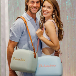 Хладилна чанта Polarbox Pop, 6 литра, Включени 2 кутии за обяд, Запазва студено до 24 часа, Син/Розов