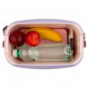 Geanta frigorifica Polarbox Pop, 6 litri, Include 2 cutii pentru pranz, Pana la 24 h, Violet/Portocaliu